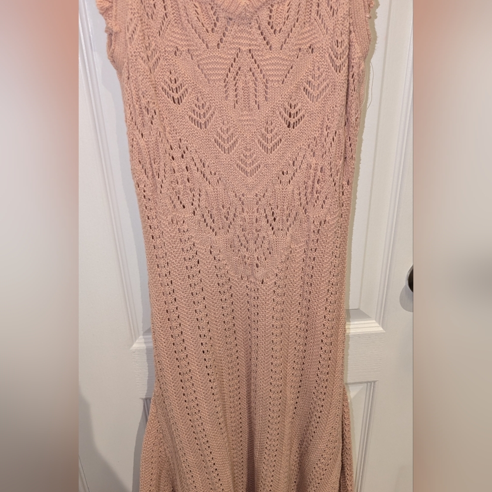 Freshman 1996 Knit Pastel Pink Dress Size‎ Medium - Picture 2 of 5